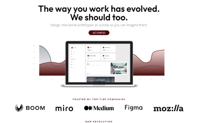 Saas landing page